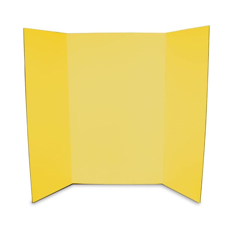 Flipside Products لوحات عرض فوم من فليبسايد 36 بوصة × 48 بوصة للعروض التقديمية، والمعارض العلمية، ومشاريع المدارس، وعروض الفعاليات، ولوحات الصور القابلة للطي - أصفر - عبوة 3 - Image 3